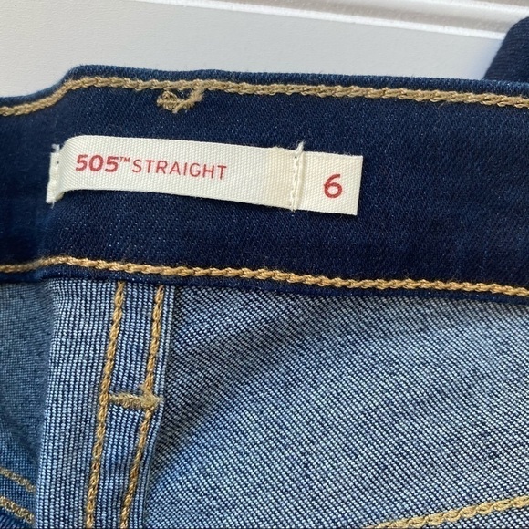 Levi's 505 Straight jeans 30" Inseam Size 6 - Picture 5 of 11